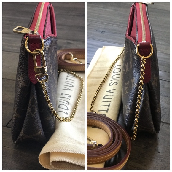 💯 Auth Louis Vuitton Pallas Clutch Cross body - Picture 4 of 8